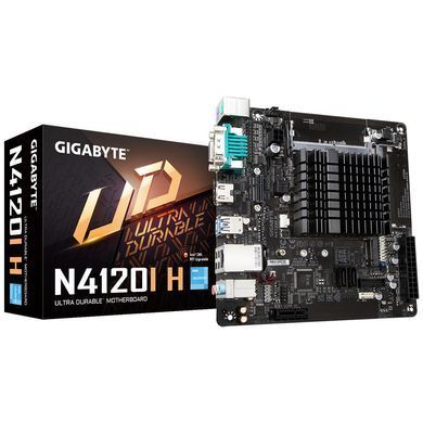 Матиринська плата GIGABYTE N4120I H Intel Celeron 2.6 GHz 2xDDR4 M.2 HDMI D-Sub mITX (N4120I_H) [109227]
