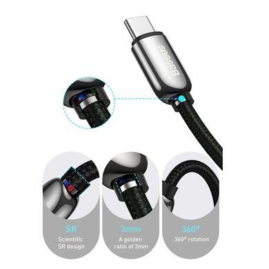Кабель Baseus Display Fast Charging Data Cable Type-C to Type-C 100W 1m Black (CATSK-B01) [802526]