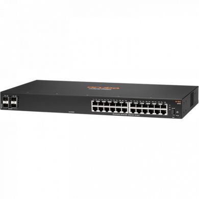 HPE Комутатор Aruba 6000 24G 4SFP Switch, 24xGE, 4xGE SFP ports, LT Warranty (R8N88A)