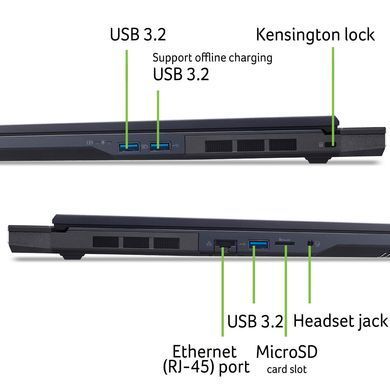 Ноутбук Acer Predator Helios Neo 18 PHN18-72 18" WQXGA IPS, Intel U9-275HX, 32GB, F1TB, NVD5070-8, Lin, чорний (NH.QVHEU.00A) [114284]