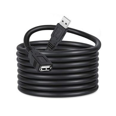 Кабель ColorWay USB - USB V 2.0 (M/F), 1.8 м, Black (CW-CBUF076-BK) [613619]