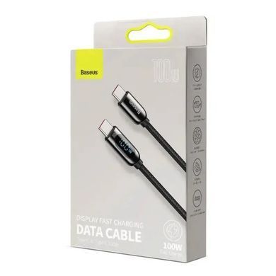 Кабель Baseus Display Fast Charging Data Cable Type-C to Type-C 100W 1m Black (CATSK-B01) [802526]