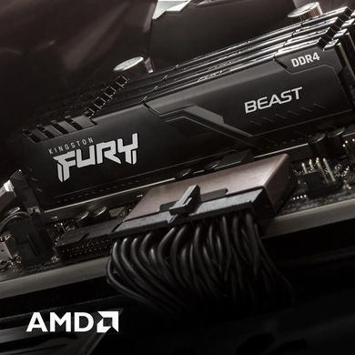 Модуль пам`ятi DDR4 2x16GB/3600 Kingston Fury Beast Black (KF436C18BBK2/32) [606166]