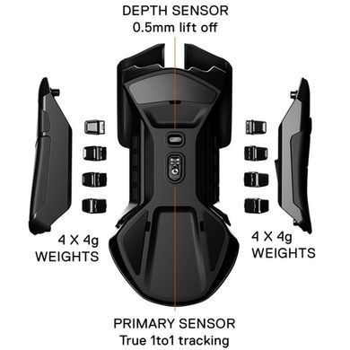 Мишка SteelSeries Rival 600, RGB, 12000dpi., 7кн., Dual Sensor, чорна (62446) [401290]