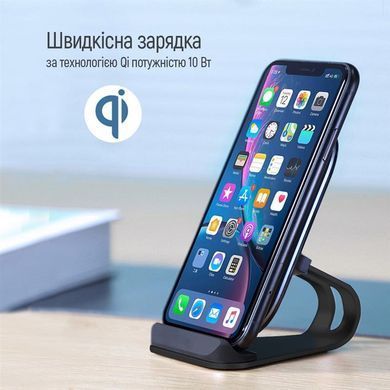 Бездротовий зарядний пристрій ColorWay Wireless Stand 15W Black (CW-CHW31Q-BK) [603093]