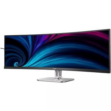 Монітор TFT 48.8" Philips 49B2U5900C, VA 5120x1440, вигн., 2xHDMI, DP, USB-C, RJ-45, USB-hub, HAS,кол (49B2U5900C/00) [405604]