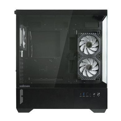 Корпус Zalman Chronix V2 без БЖ, 1xUSB3.0, 1xUSB2.0, 1x Type C, 2x120мм ARGB Reverse, 4x120мм ARGB, VGA 410мм, LCS ready, TG Side/Front Panel, ATX, чорний (CHRONIXV2BLACK) [112533]