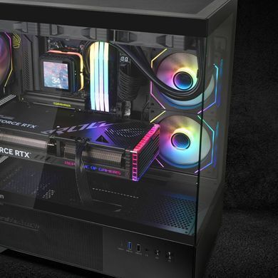 Корпус Zalman Chronix V2 без БЖ, 1xUSB3.0, 1xUSB2.0, 1x Type C, 2x120мм ARGB Reverse, 4x120мм ARGB, VGA 410мм, LCS ready, TG Side/Front Panel, ATX, чорний (CHRONIXV2BLACK) [112533]