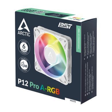 Корпусний вентилятор 120MM P12 PRO A-RGB WHT ARCTIC (ACFAN00311A) [502224]