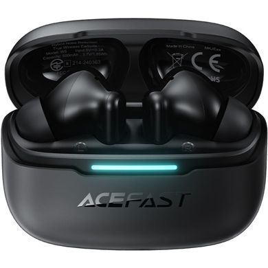 Навушники TWS Acefast W5 hybrid noise reduction black (6974316285373) [404460]