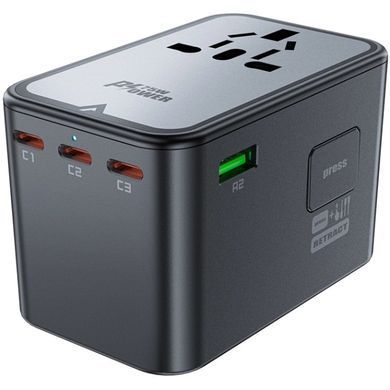 Зарядний пристрій 5xUSB 75W (3xUSB-C+2xUSB-A) Gan Z1 Travel Fast Charger Acefast (6974316282495) [402153]