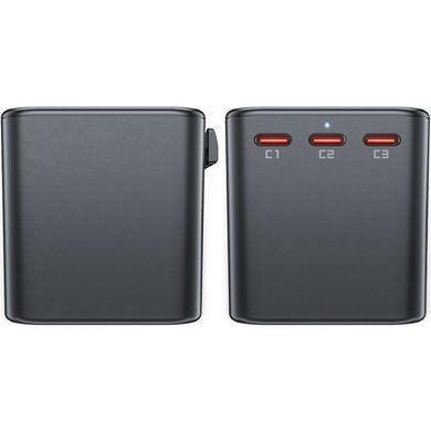 Зарядний пристрій 5xUSB 75W (3xUSB-C+2xUSB-A) Gan Z1 Travel Fast Charger Acefast (6974316282495) [402153]