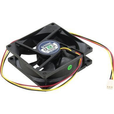 Вентилятор Titan, 80x80х25 мм, 3-pin, чорний (DCF-8025L12S) [608864]