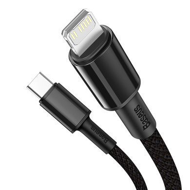 Кабель Baseus High Density Braided Fast Charging Data Cable Type-C to iP PD 20W 1m Black (CATLGD-01) [806509]