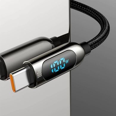 Кабель Baseus Display Fast Charging Data Cable Type-C to Type-C 100W 1m Black (CATSK-B01) [802526]