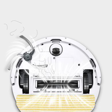 Робот-пилосос karcher RVC 3, h=0.97см, вологе прибирання, конт пил -0.24л, вода -0.28л, автон. робота до 130хв, Bluetooth, білий (1.269-110.0) [113826]