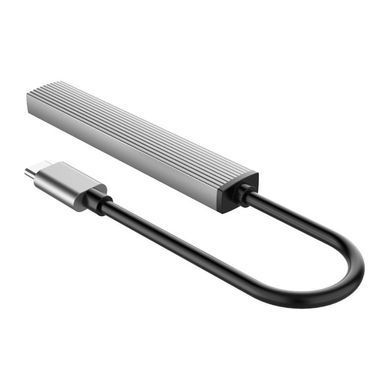 USB-хаб Orico AH-12F-GY-BP USB Type-C 3-в-1 (CA913541) [605159]