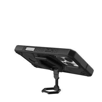 Чохол-накладка+магнітне кільце-тримач Urban Armor Gear Monarch Pro Magsafe для Apple iPhone 16 Pro Max Carbon Fiber/Black Stand (1144571BV01) [616749]
