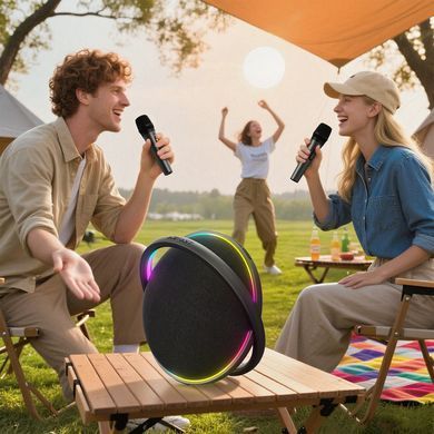 Портативна колонка ACEFAST K5 Max portable wireless speaker, 220W, IPX4, Black (6974316285670) [806367]