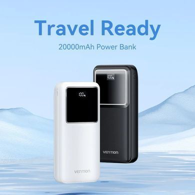 УМБ Vention 20000mAh 22.5W 3A,PD,QC 3.0, Micro-USB,USB-C,2xUSB-A, LED Display Black (FHLB0) [402232]