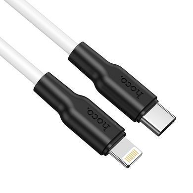 Кабель HOCO X21 Plus Type-C to iP 3A, 20W, 1m, black and white (6931474742162) [803727]