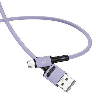 Кабель Usams US-SJ435 USB - Micro USB (M/M), 1 м, Purple (SJ435USB04) [604133]