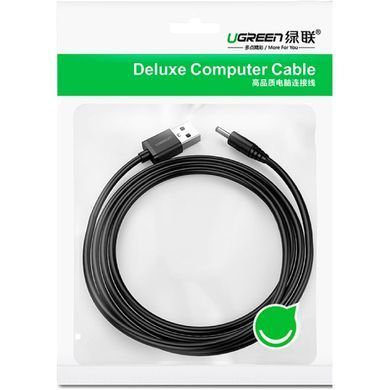 Кабель USB 2.0 to DC 3.5*1.35MM Чорний, US277 UGREEN (10376) [404065]