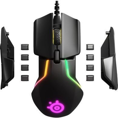 Мишка SteelSeries Rival 600, RGB, 12000dpi., 7кн., Dual Sensor, чорна (62446) [401290]