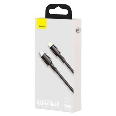 Кабель Baseus High Density Braided Fast Charging Data Cable Type-C to iP PD 20W 1m Black (CATLGD-01) [806509]