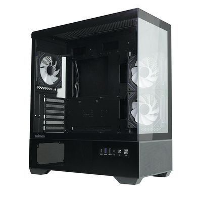 Корпус Zalman Chronix V2 без БЖ, 1xUSB3.0, 1xUSB2.0, 1x Type C, 2x120мм ARGB Reverse, 4x120мм ARGB, VGA 410мм, LCS ready, TG Side/Front Panel, ATX, чорний (CHRONIXV2BLACK) [112533]
