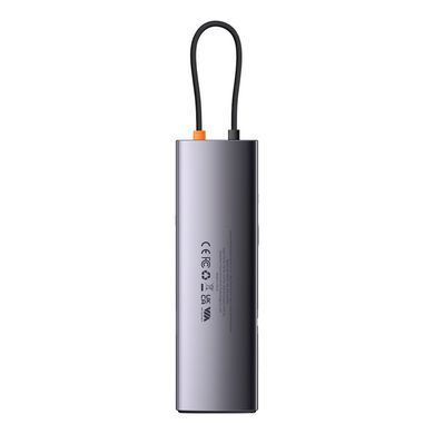 USB-хаб Baseus Metal Gleam Series 12-in-1 Multifunctional Type-C HUB Docking Station Gray (WKWG020213) [802766]