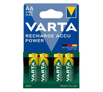 Акумулятор Varta NI-MH Power AA 2100 мА&bull;г, 4шт (56706101404) [113378]