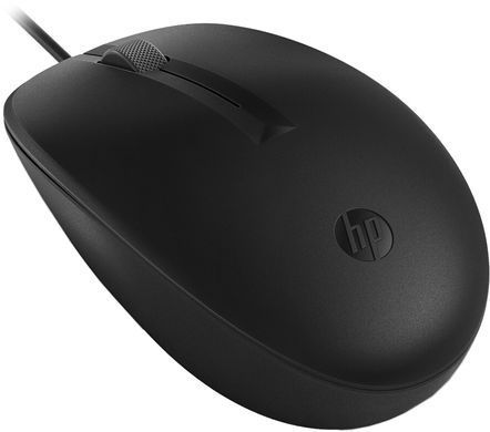 Мишка дротова HP 128 Laser Wired, 3кн., 1200 dpi, чорна (265D9AA) [401207]