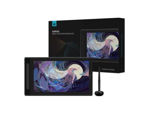 Графічний монітор Huion 15,8" Kamvas Pro 16, 2.5K, USB-C, чорний (GT1602) [14765]