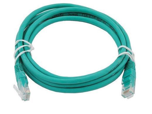 Патч-корд UTP Atcom RJ45, Cat.6, мідь, 1 м, зелений (9218) [610117]