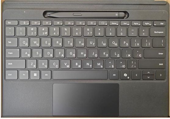 Клавіатура зі стілусом для планшета Microsoft Surface Pro 8 - 11, Pro X, UKR/ENG, чорна (8X8-00141) [103680]