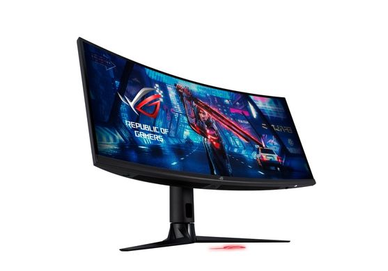 ASUS Монітор LCD 34.1" XG349C HDMI, DP, USB-C, 2xUSB3.0, MM, VA, 3440x1440, 180Hz, 1ms, CURVED, DCI-P3 98%, HDR400, G-SYNC (90LM06V0-B01A70)