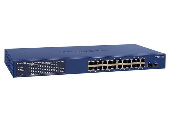 Комутатор NETGEAR GS724TPP 24xGE PoE, 2xSFP, 380Вт, Керований L2 (GS724TPP-300EUS) [105169]
