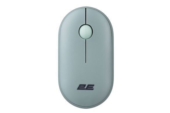 Миша 2E MF300 Silent, WL/BT, попелясто-зелений (2E-MF300WGN) [104013]