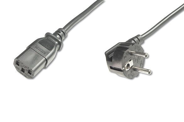 Кабель живлення DIGITUS Schuko 90 > C13, 1.8м, чорний (AK-440100-018-S) [108541]