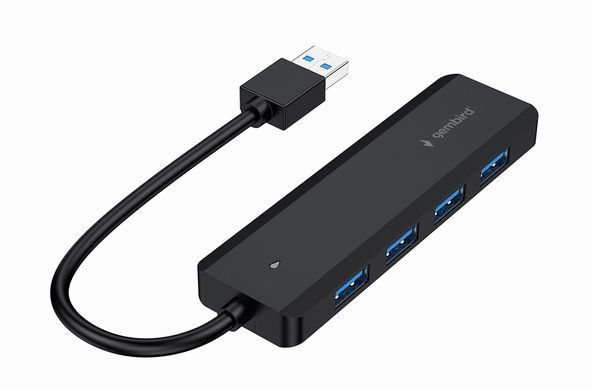 USB-хаб Gembird 4 ports USB 3.1 Black (UHB-U3P4P-02) [608249]