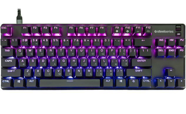 Клавіатура ігрова оптична SteelSeries Apex 9 TKL UA OptiPoint (64847) [401043]