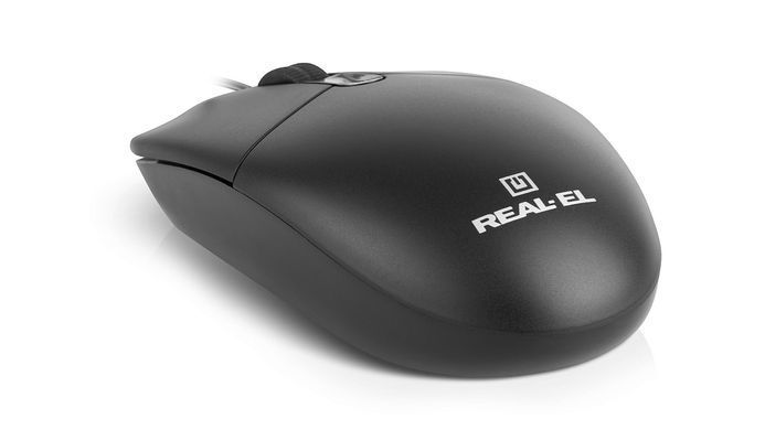 Миша REAL-EL RM-210 Black (EL123200036) [606709]