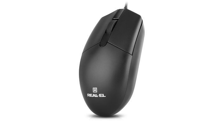 Миша REAL-EL RM-210 Black (EL123200036) [606709]