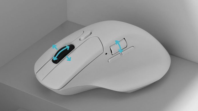 Миша Keychron M6 BT/WL/USB-A/USB-C, білий (M6-A3) [104180]