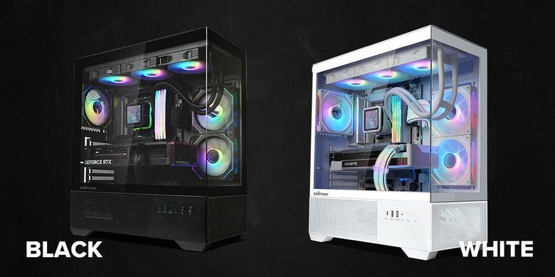 Корпус Zalman Chronix V2 без БЖ, 1xUSB3.0, 1xUSB2.0, 1x Type C, 2x120мм ARGB Reverse, 4x120мм ARGB, VGA 410мм, LCS ready, TG Side/Front Panel, ATX, чорний (CHRONIXV2BLACK) [112533]