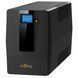 Джерело безперебійного живлення NJOY Horus Plus 800 (PWUP-LI080H1-AZ01B) Lin.int., AVR, 2 x евро, USB, LCD, пластик (Horus Plus 800 USB) [611473], фото 2