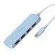 USB-хаб J5create 4 USB-A Cyan (JCH341EC-N) [618222], фото 2