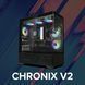 Корпус Zalman Chronix V2 без БЖ, 1xUSB3.0, 1xUSB2.0, 1x Type C, 2x120мм ARGB Reverse, 4x120мм ARGB, VGA 410мм, LCS ready, TG Side/Front Panel, ATX, чорний (CHRONIXV2BLACK) [112533], фото 2
