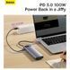 USB-хаб Baseus Metal Gleam Series 12-in-1 Multifunctional Type-C HUB Docking Station Gray (WKWG020213) [802766], фото 15